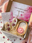 Mother’s Day Spa Gift Box – Floral Candle Relaxation Gift Set for Mom