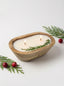 Evergreen Mist Wooden Dough Bowl Candle
