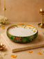 Meadow Green Printed Urli Candle