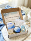 Mother’s Day self care spa gift box with bath soak, lotion bar and organic lip balm