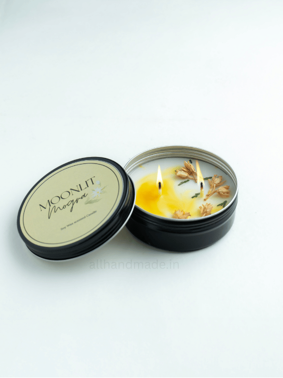 Moonlit Mogra Tin Jar Candle Main image