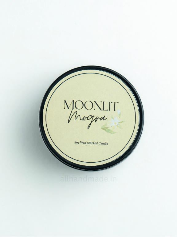 Moonlit Mogra Tin Jar Candle