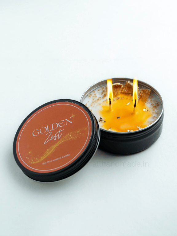 Golden Zest Tin Jar Candle Main image