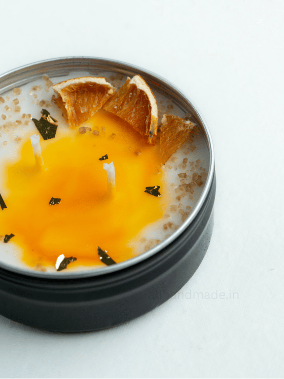 Golden Zest Tin Jar Candle