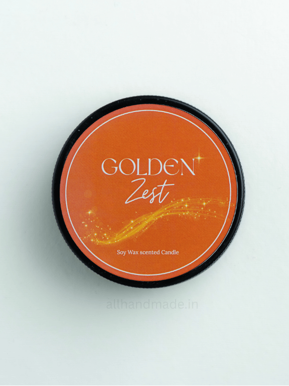 Golden Zest Tin Jar Candle