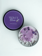 Violet Bloom Tin Jar Candle
