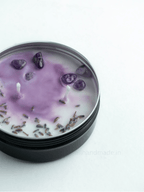 Violet Bloom Tin Jar Candle