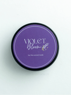 Violet Bloom Tin Jar Candle