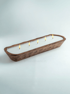 Handcrafted Wooden Dough Bowl Candle ( 12 inch )