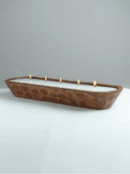 Handcrafted Wooden Dough Bowl Candle ( 12 inch )