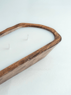 Handcrafted Wooden Dough Bowl Candle ( 12 inch )