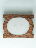 Handcrafted Wooden Dough Bowl Candle