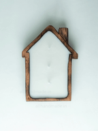 House-Shaped Wooden Candle