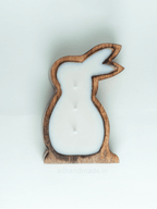 Bunny Shape Wooden Scented Candle