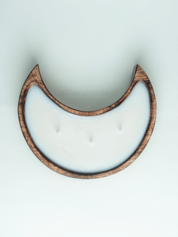 Moon Wooden Scented Candle