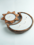 Handcrafted Moon & Sun Candle Set