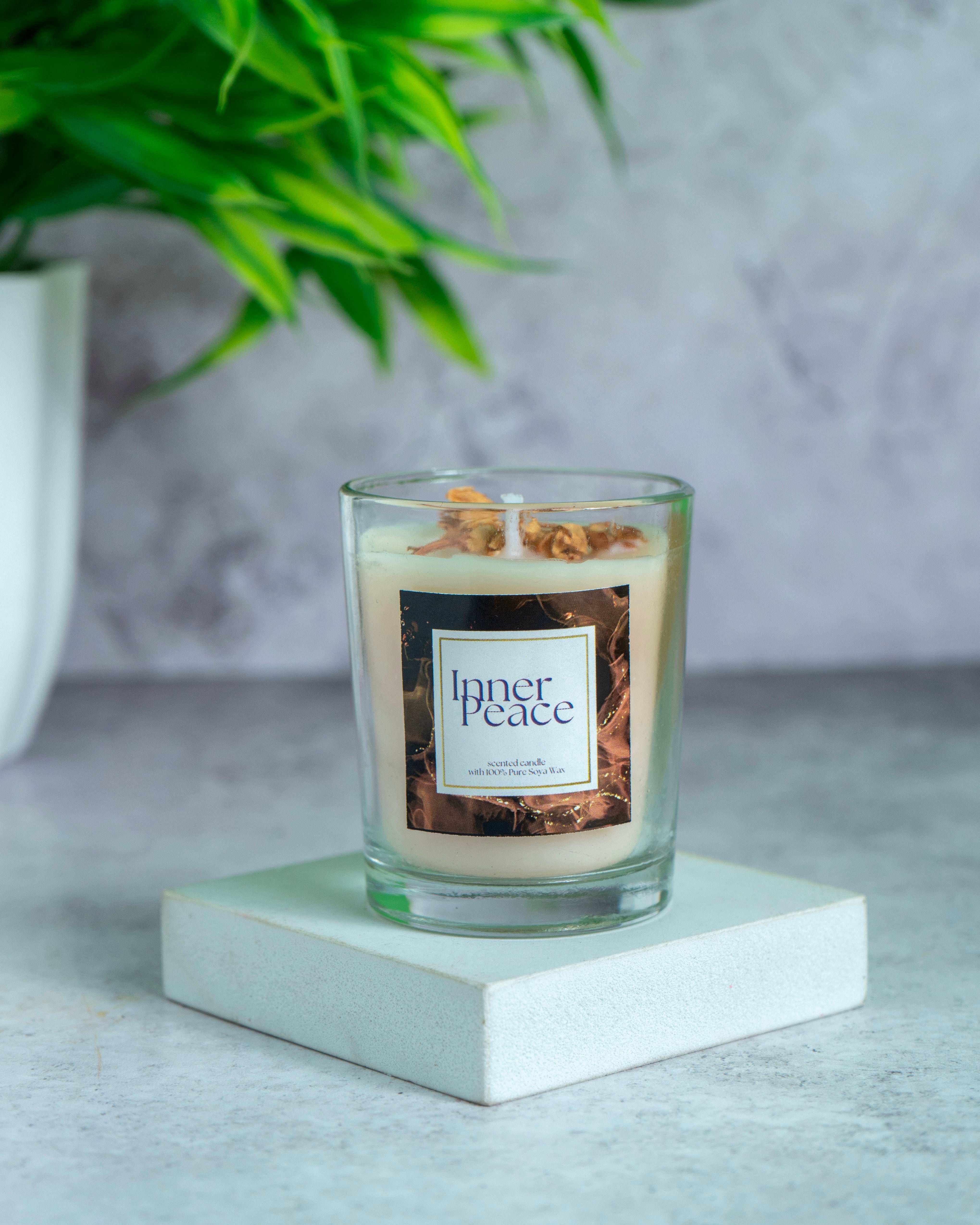 Set of 3 Mood-Enhancing Glass Candles