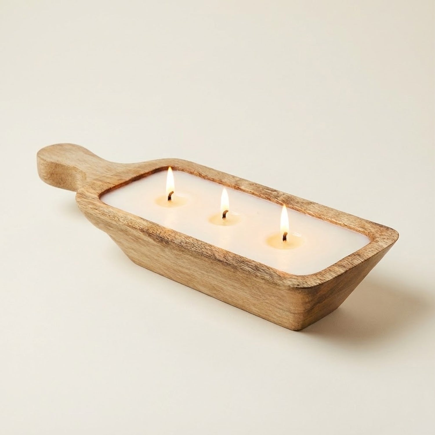 Handcrafted Wooden Board Candle