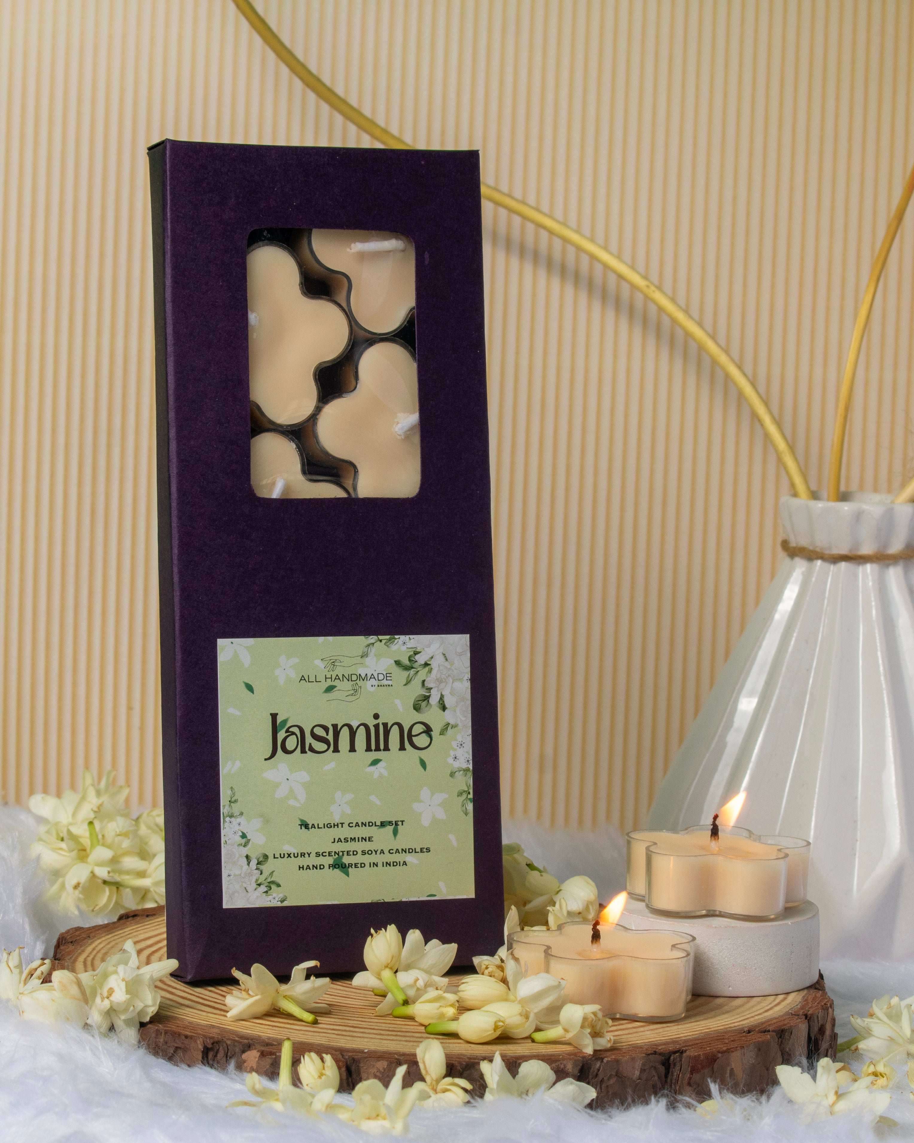 Jasmine Handpoured Tealights Set of 8 Main image