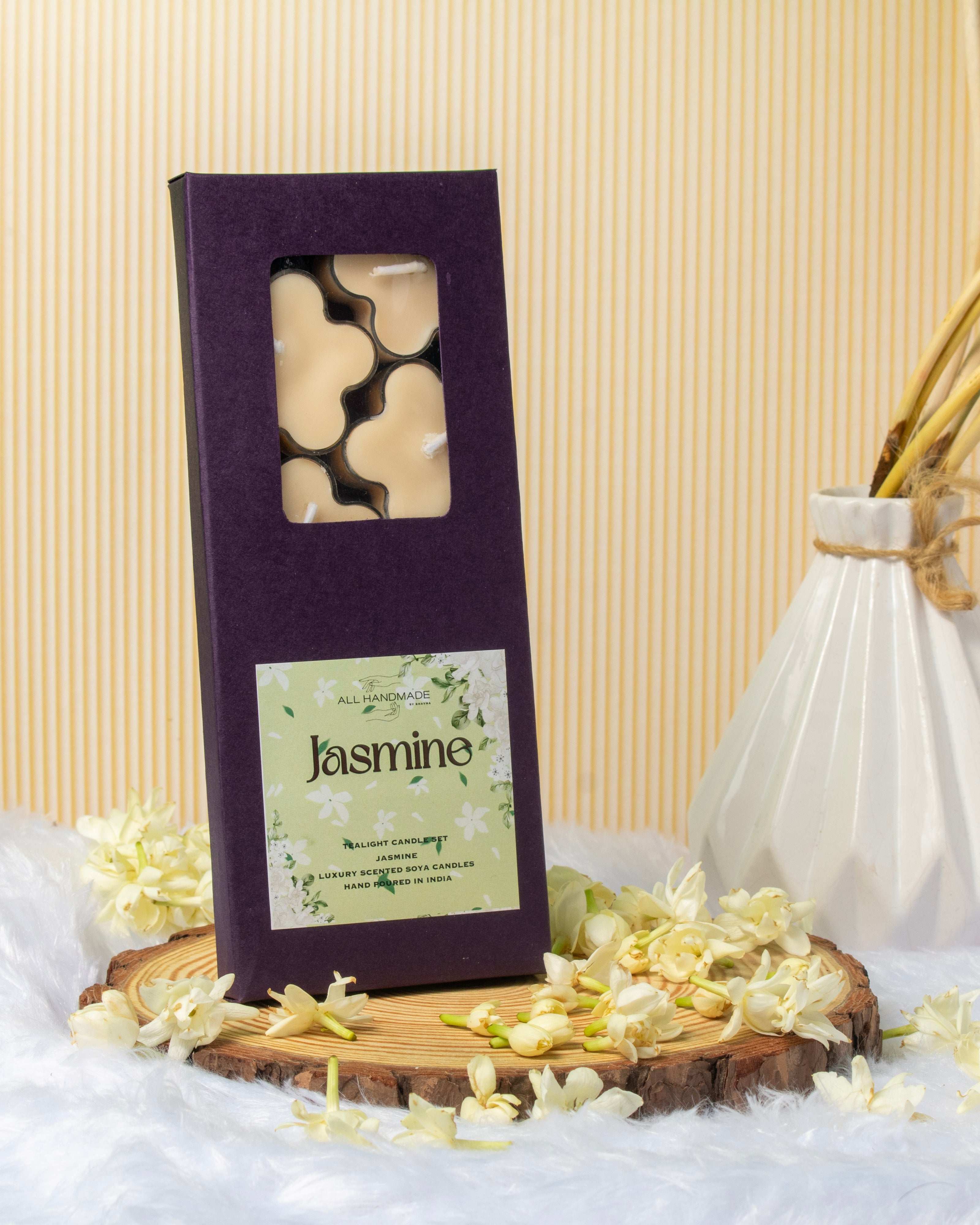 Handpoured Jasmine Tealights (Set of 8) Main image