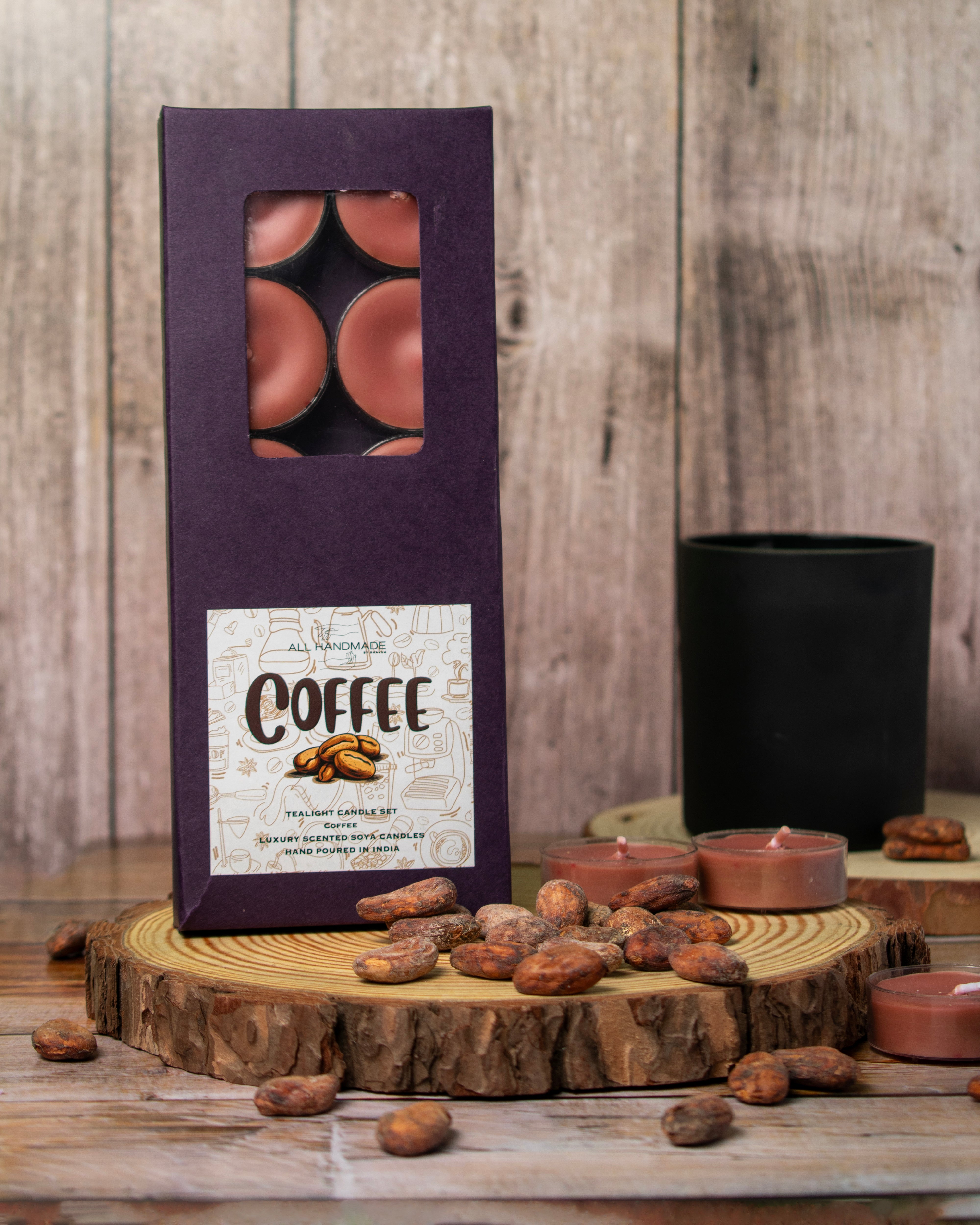 Handpoured Coffee Tealights (Set Of 10)