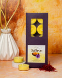 Handpoured Saffron Tealights (Set Of 10)