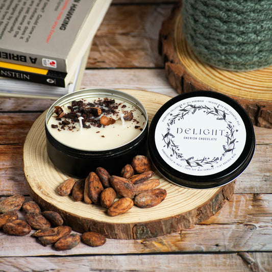 Delight : Handcrafted Soy Wax Chocolate Candle