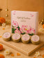 Diwali Gift Set of 4 Scented Tin Jar Candles in Lotus Box
