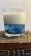 Handcrafted Ocean Gel & Soy Wax Candle – Luxury Blue Layer Candle for Home Décor & Gifting