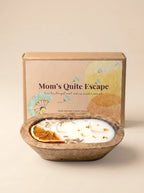 Mother’s Day Dough Bowl Candle Gift for Mom – Mom’s Quiet Escape