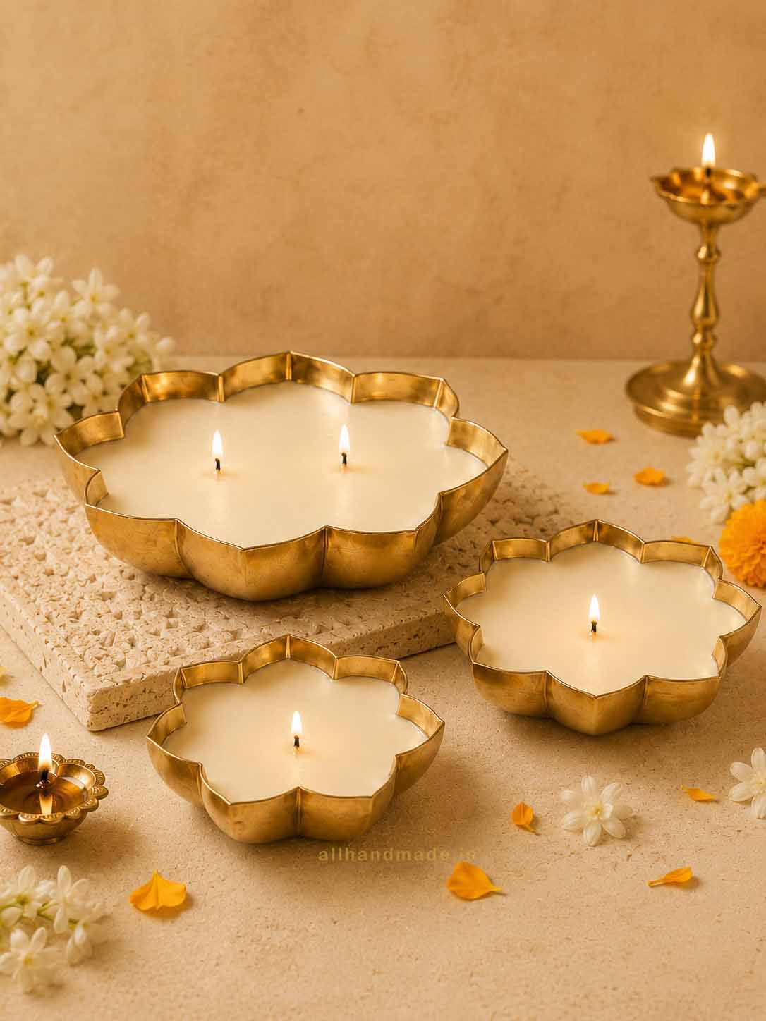 Lotus Urli Candle for Diwali Décor