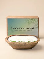 Mother’s Day Dough Bowl Candle Gift for Mom – Mom’s Silent Strength