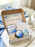 Mother’s Day self care spa gift box with bath soak, lotion bar and organic lip balm