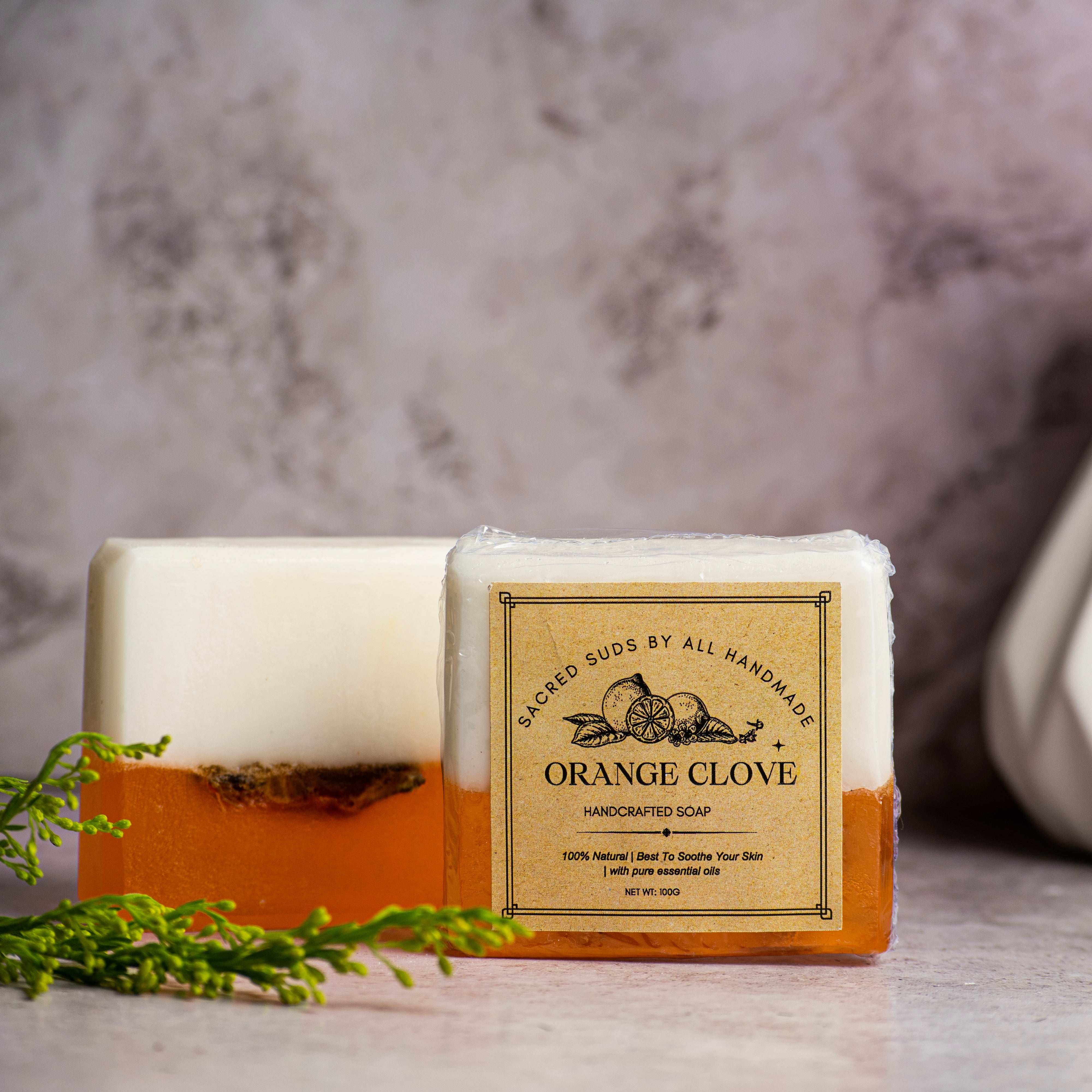 Orange clove goat milk shea butter soap Main image