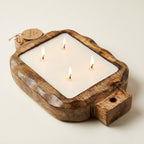Handcrafted Wooden Board Candle