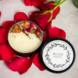 Bliss : Rose Soy Wax Candle