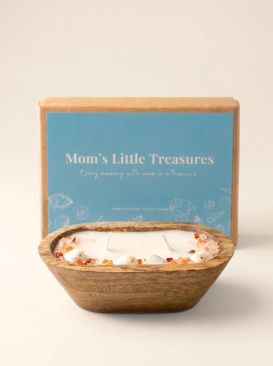 Mother’s Day Dough Bowl Candle Gift for Mom – Mom’s Little Treasures