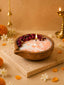 Handcrafted Wooden Diya Candle for Diwali Gifts